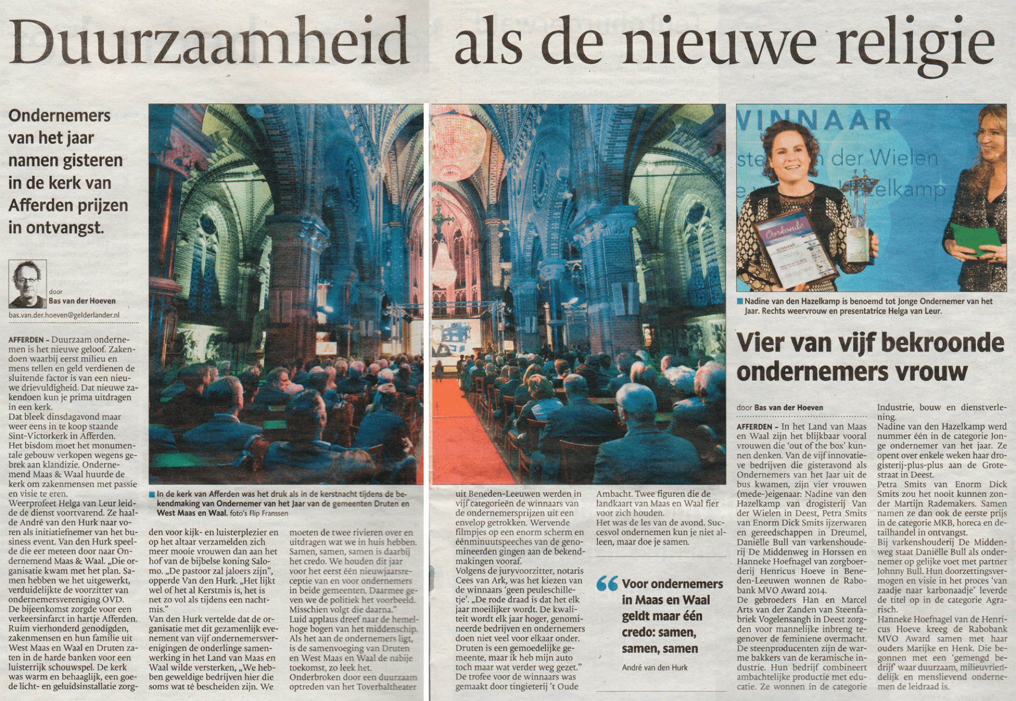 Duurzaamheid als de nieuwe religie