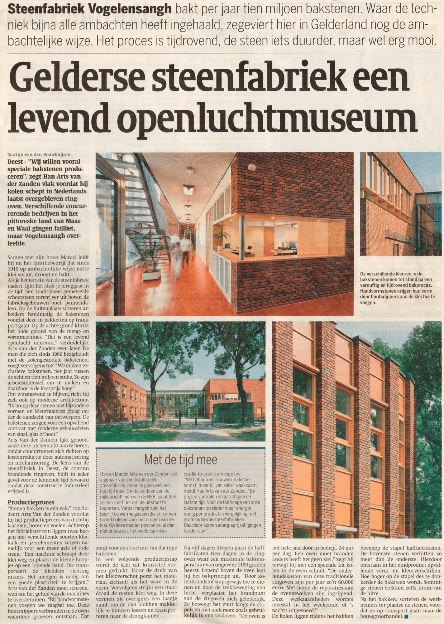 Gelderse steenfabriek een levend openluchtmuseum
