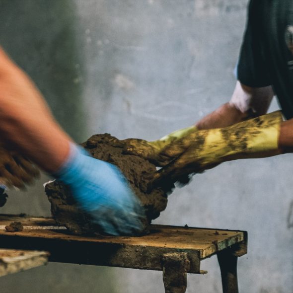 Handgevormde Langformaat steen